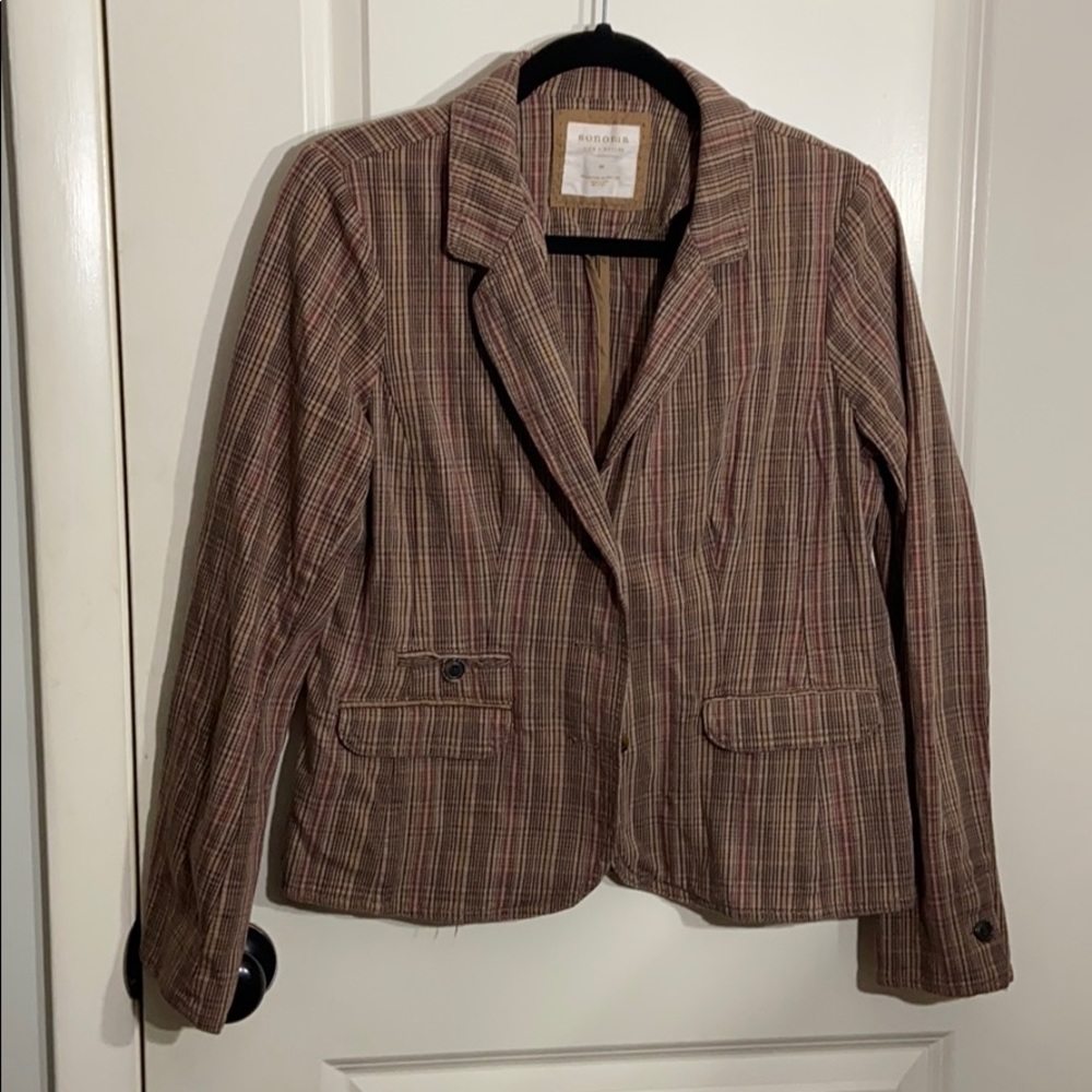 Plaid Blazer Medium